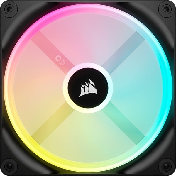 Corsair iCUE LINK QX140 RGB 140-mm-PWM-Lüfter, Gehäuselüfter - Corsair - vue 3