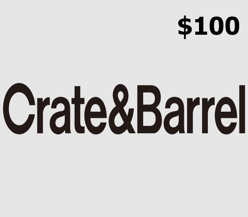 Crate and Barrel $100 Gift Card