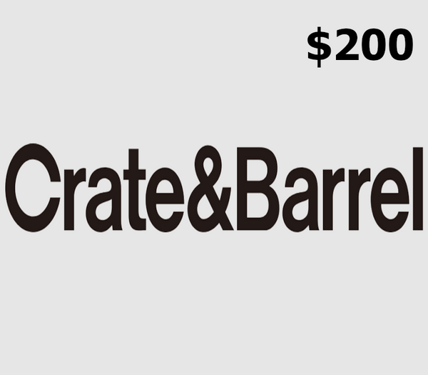 Crate and Barrel $200 Gift Card