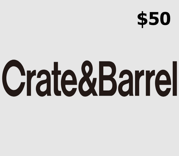 Crate and Barrel $50 Gift Card