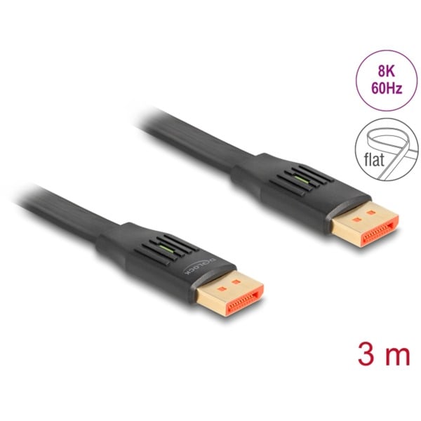 DeLOCK DisplayPort Flachbandkabel 8K 60Hz - DeLOCK - vue 2