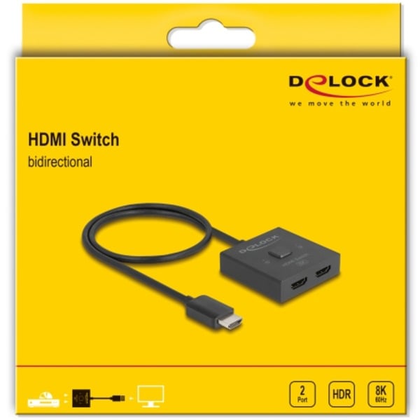 DeLOCK HDMI Switch 2 > 1 bidirektional 8K - DeLOCK - vue 4