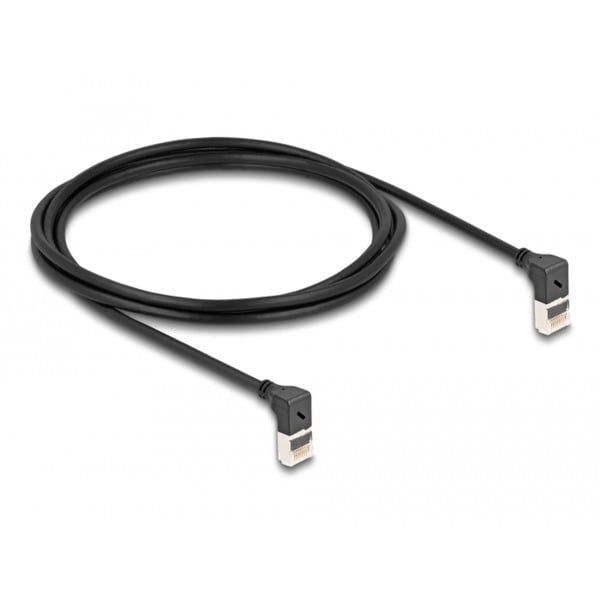 DeLOCK Patchkabel RJ-45 Cat.6a S/FTP, Slim 90° gewinkelt - DeLOCK - vue 3