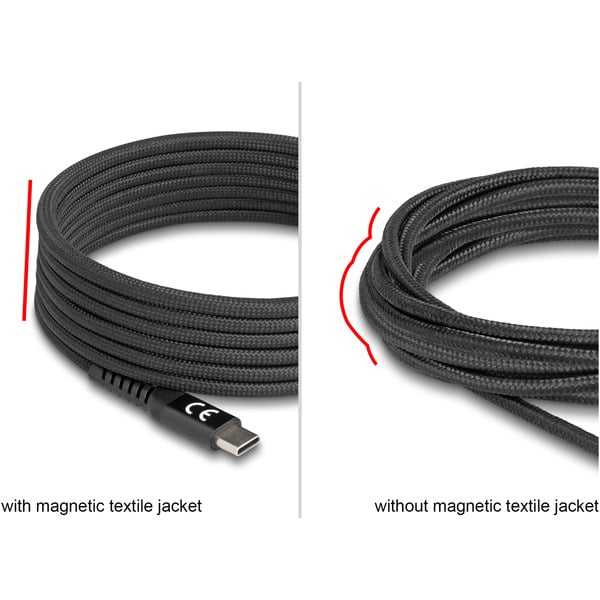 (€ 8,65 / 1 m) DeLOCK USB-C 2.0 câble avec magnetischer Textilummantelung - DeLOCK - vue 4