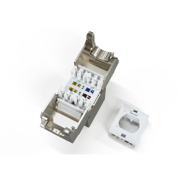 € 2,68 Digitus CAT 6A Kompakt-Keystone Modul geschirmt werkzeugfrei, Keystone-Modul - Digitus - vue 3