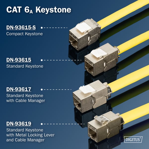 € 2,68 Digitus CAT 6A Kompakt-Keystone Modul geschirmt werkzeugfrei, Keystone-Modul - Digitus - vue 10