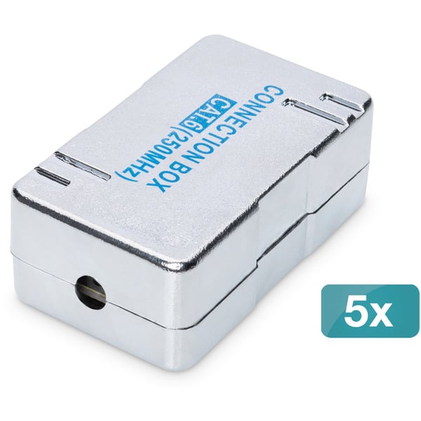 (€ 2,60 / pièces) Digitus CAT 6 Verbindungsmodul pour Twisted Pair câble - 5 Stk., Adapter - Digitus - vue 2