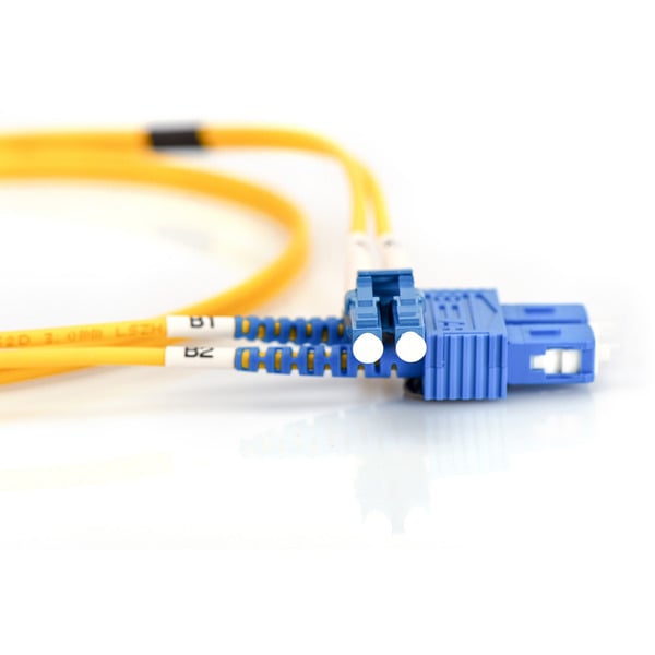 Digitus LWL Patchkabel, Duplex, LC > SC Stecker, Singlemode OS2 - Digitus - vue 2