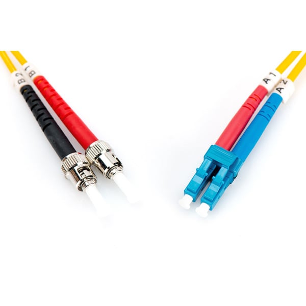 Digitus LWL Patchkabel, Duplex, LC > ST Stecker, Singlemode OS2 - Digitus - vue 2