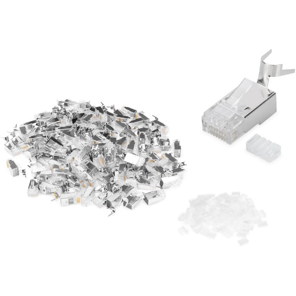 (€ 0,81 / pièces) Digitus Modularstecker pour Rundkabel, CAT 6A, geschirmt, 100 pièces - Digitus - vue 3