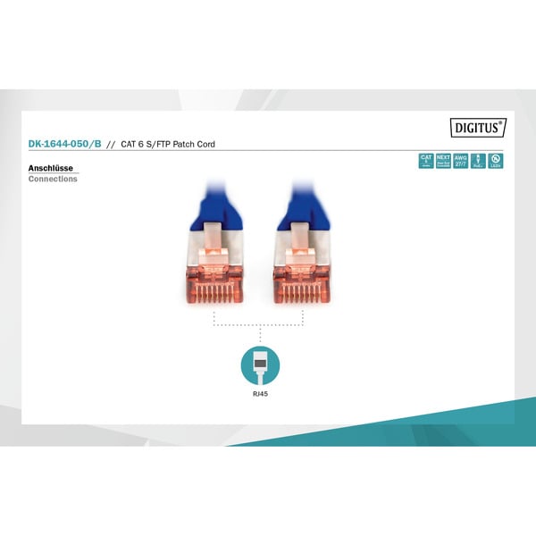 Digitus Patchkabel CAT 6 S/FTP 5m - Digitus - vue 3