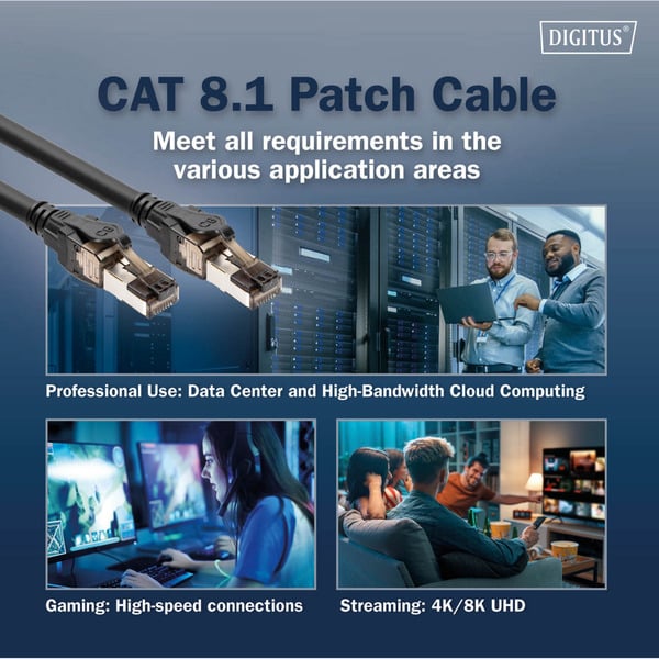 Digitus Patchkabel Cat 8.1 S-FTP 2 mètre - Digitus - vue 5