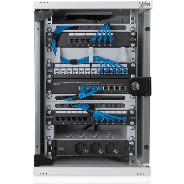 Digitus Professional 254 mm (10") Wandgehäuse - 312x300 mm (BxT), IT-Schrank - Digitus - vue 3