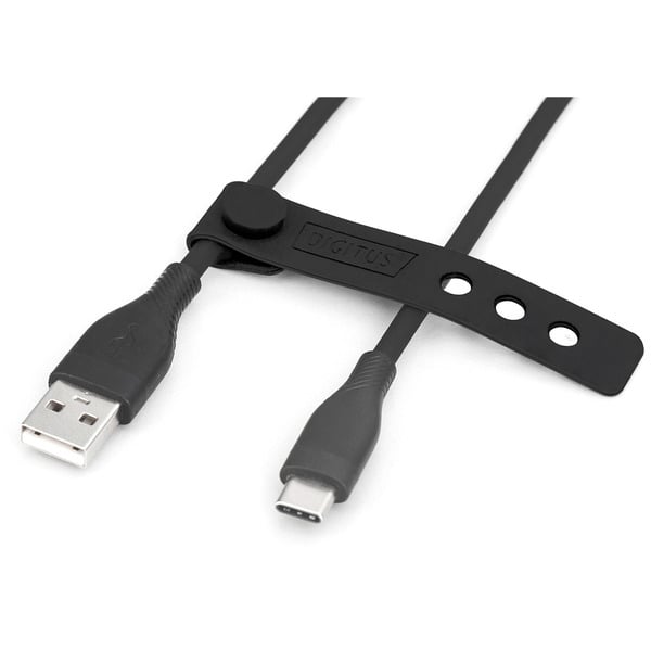 Digitus USB 2.0 Silikon-Anschlusskabel USB-A > USB-C - Digitus - vue 3