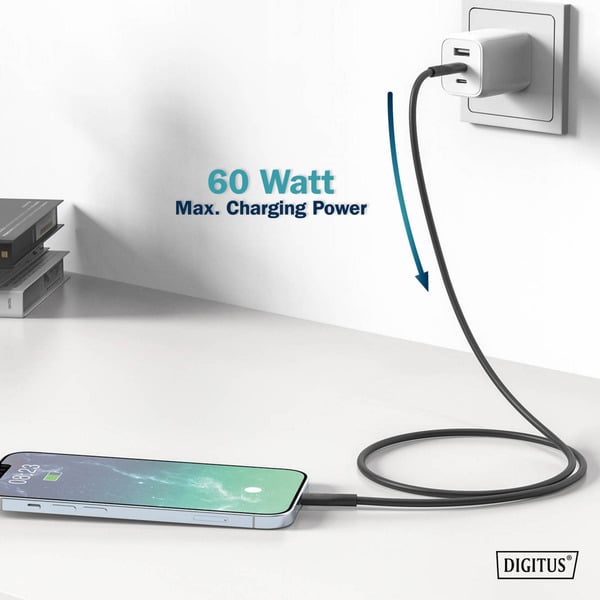 Digitus USB 2.0 Silikon-câble USB-C > Lightning, MFI zertifiziert - Digitus - vue 6
