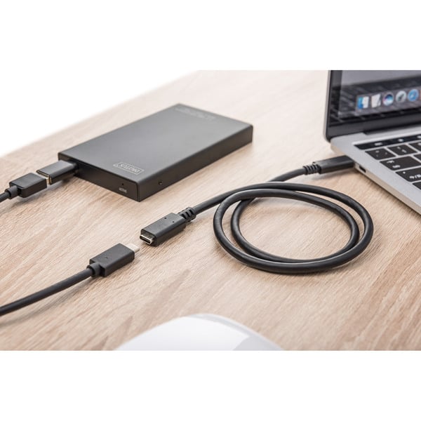 (€ 5,87 / 1 m) Digitus USB 3.2 Gen 2 Verlängerungskabel, USB-C Stecker > USB-C Buchse - Digitus - vue 5