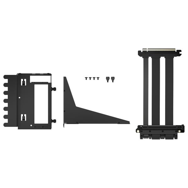 Fractal Design Flex 2 PCIe 4.0 x16 Black, support + Verlängerungskabel - Fractal Design - vue 2