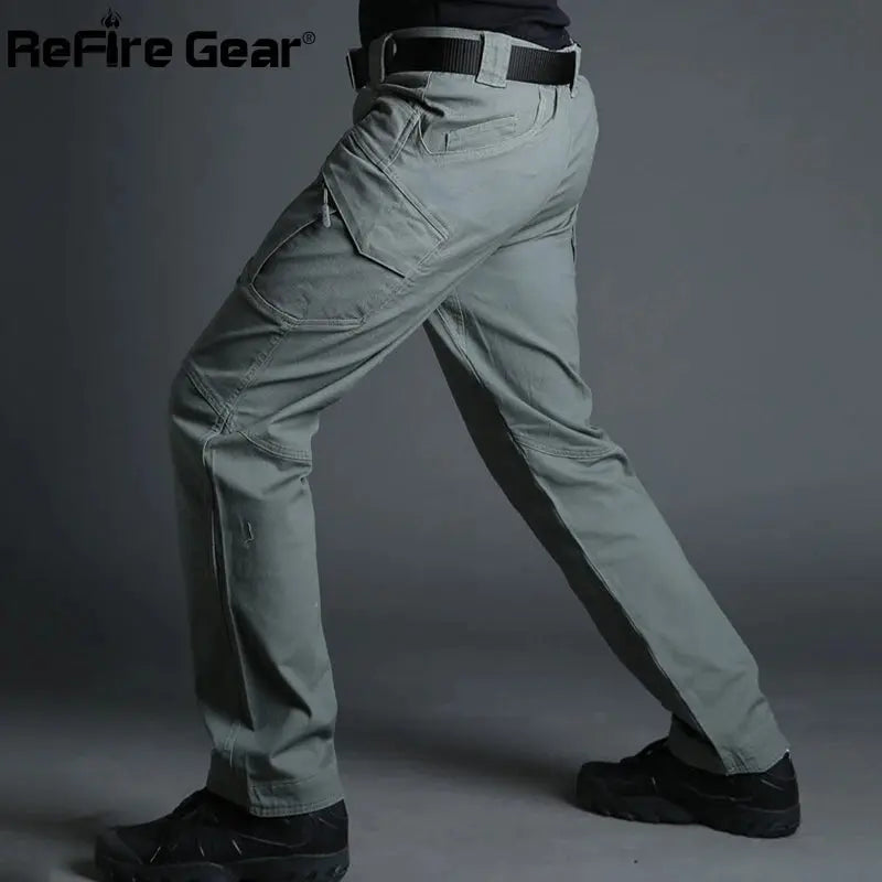 Pantalon Cargo Militaire en Coton pour Homme - ReFire Gear aliexpress