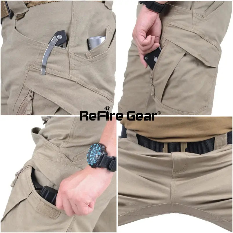 Pantalon Cargo Militaire en Coton pour Homme - ReFire Gear aliexpress