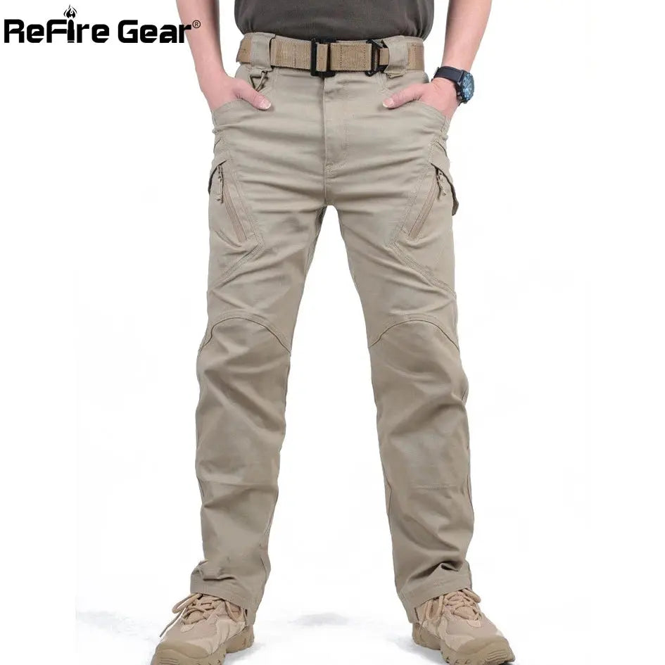 Pantalon Cargo Militaire en Coton pour Homme - ReFire Gear aliexpress