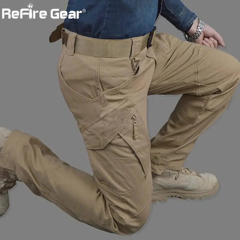 Pantalon Cargo Militaire en Coton pour Homme - ReFire Gear aliexpress