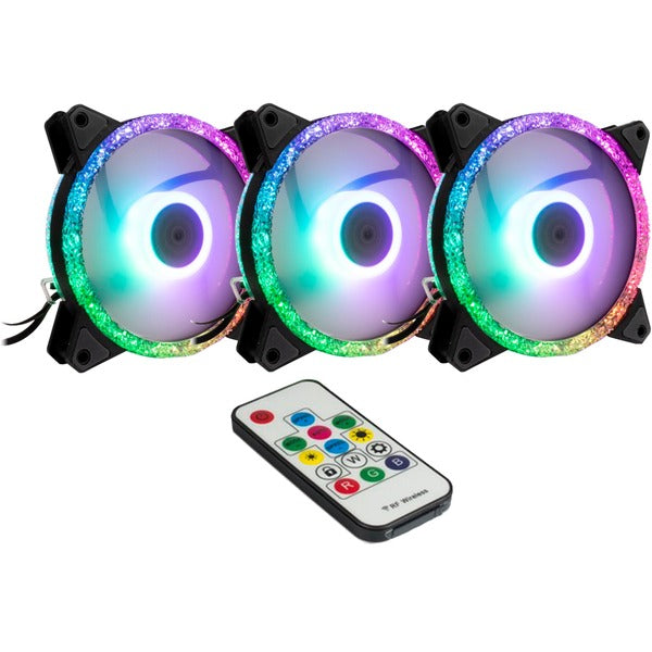 Inter-Tech Argus RS-07 RGB Set120x120x25, Gehäuselüfter - Inter-Tech