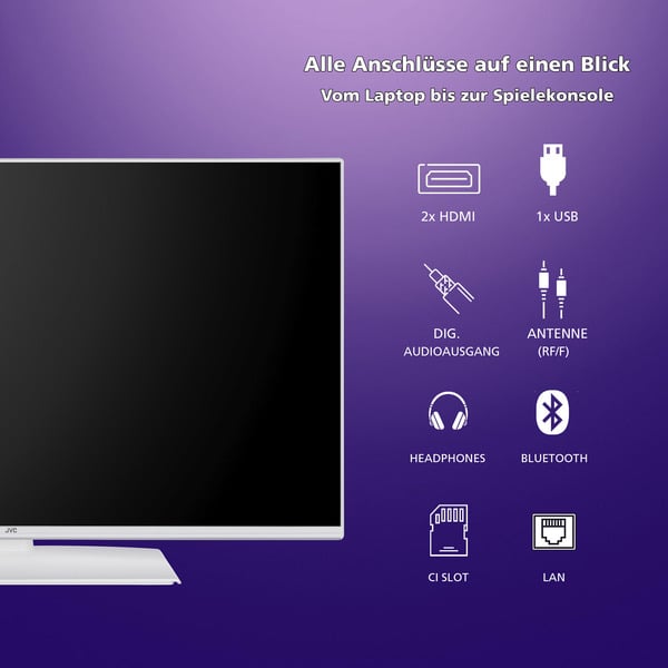JVC LT-40VF5355W, LED-Fernseher - JVC - vue 5