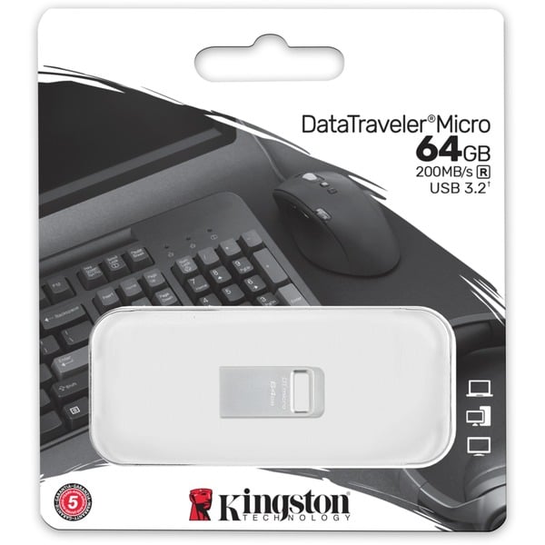 Kingston DataTraveler Micro 64 GB, USB-Stick - Kingston - vue 4