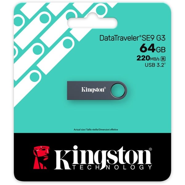 Kingston DataTraveler SE9 G3 64 GB, USB-Stick - Kingston - vue 3