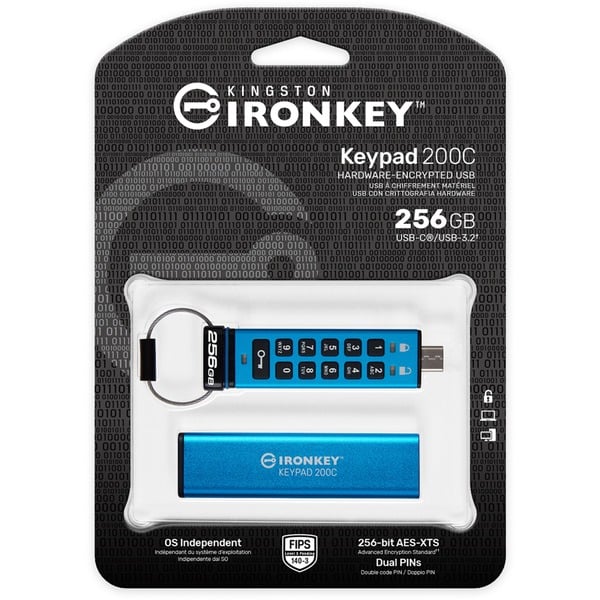 Kingston IronKey Keypad 200 256 GB, USB-Stick - Kingston - vue 5