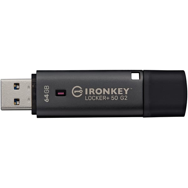 Kingston IronKey Locker+ 50 G2 64 GB, USB-Stick - Kingston - vue 3