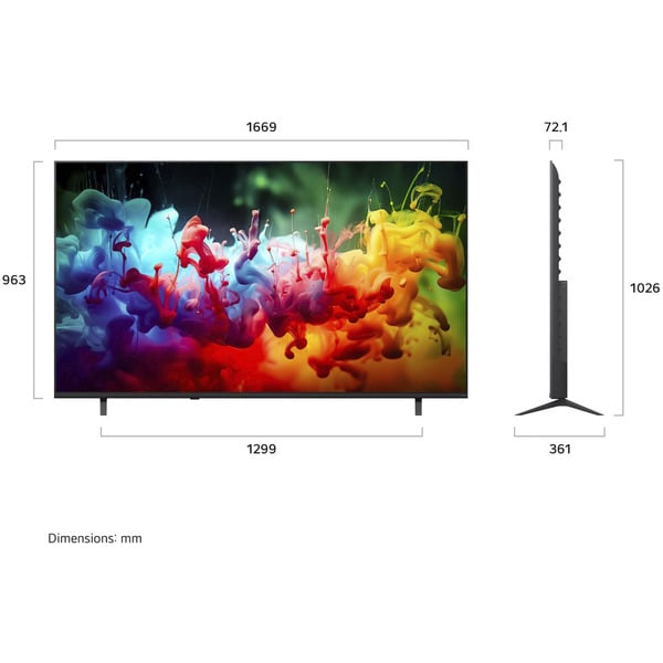 LG 75QNED7EB3A.AEUD, QNED-Fernseher - LG - vue 2
