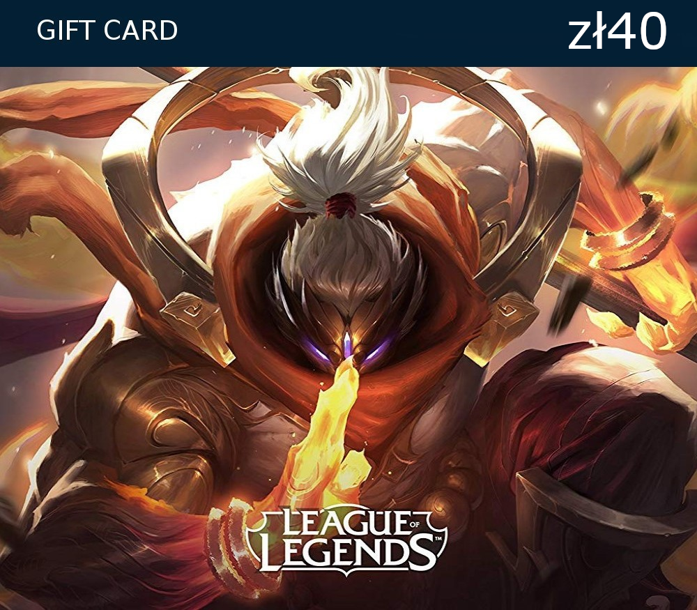 League of Legends PLN 40 Prepaid RP Card PL
