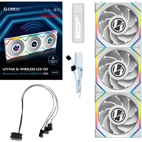 Lian Li UNI FAN SL120 LCD Wireless, Gehäuselüfter - Lian Li - vue 9