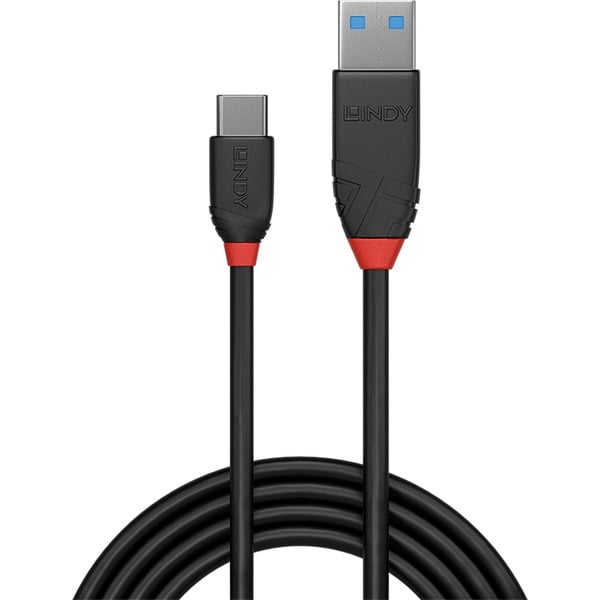 Lindy USB 3.2 Gen 2 câble Black Line, USB-A Stecker > USB-C Stecker - Lindy - vue 2