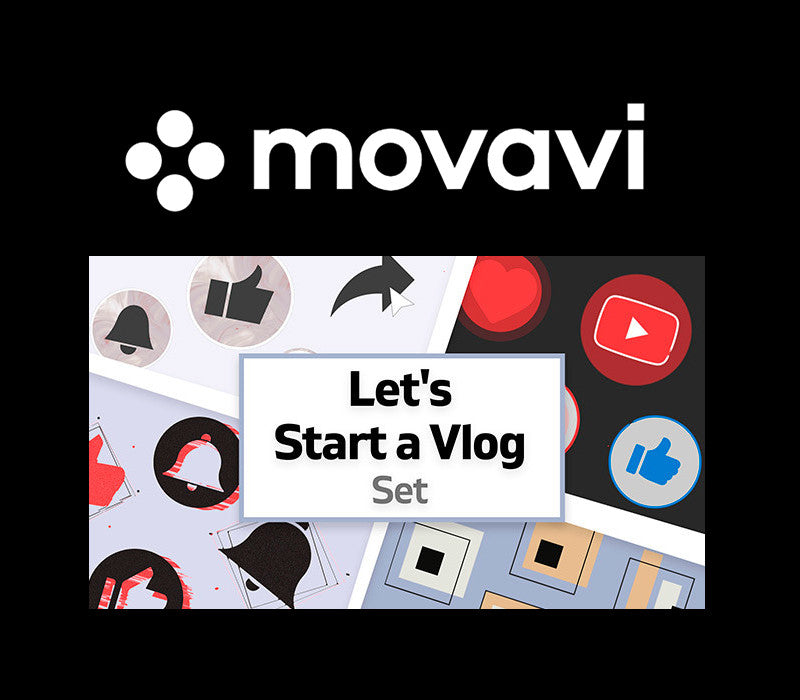 Movavi Slideshow Maker 8 Effects - Let's Start a Vlog Set