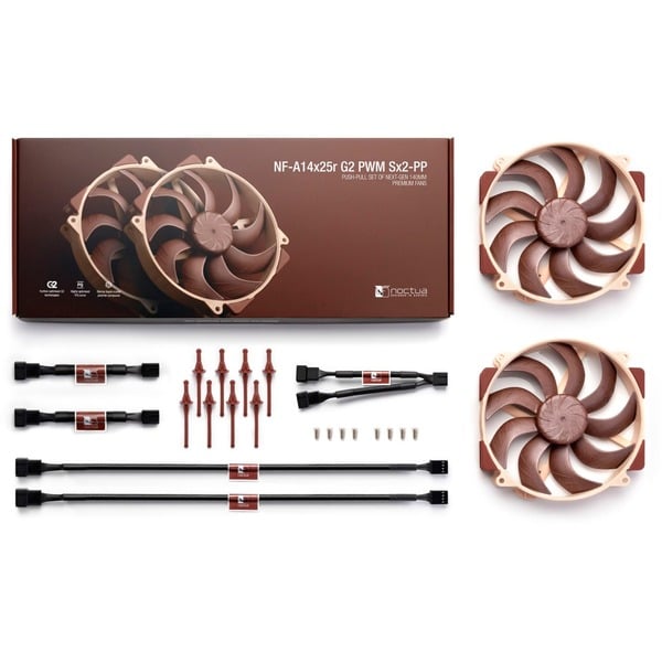 Noctua NF-A14x25r G2 PWM Sx2-PP, Gehäuselüfter - Noctua - vue 4