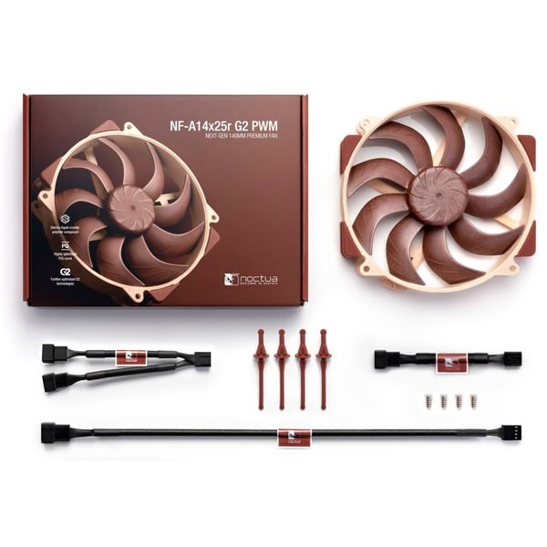 Noctua NF-A14x25r G2 PWM, Gehäuselüfter - Noctua - vue 4