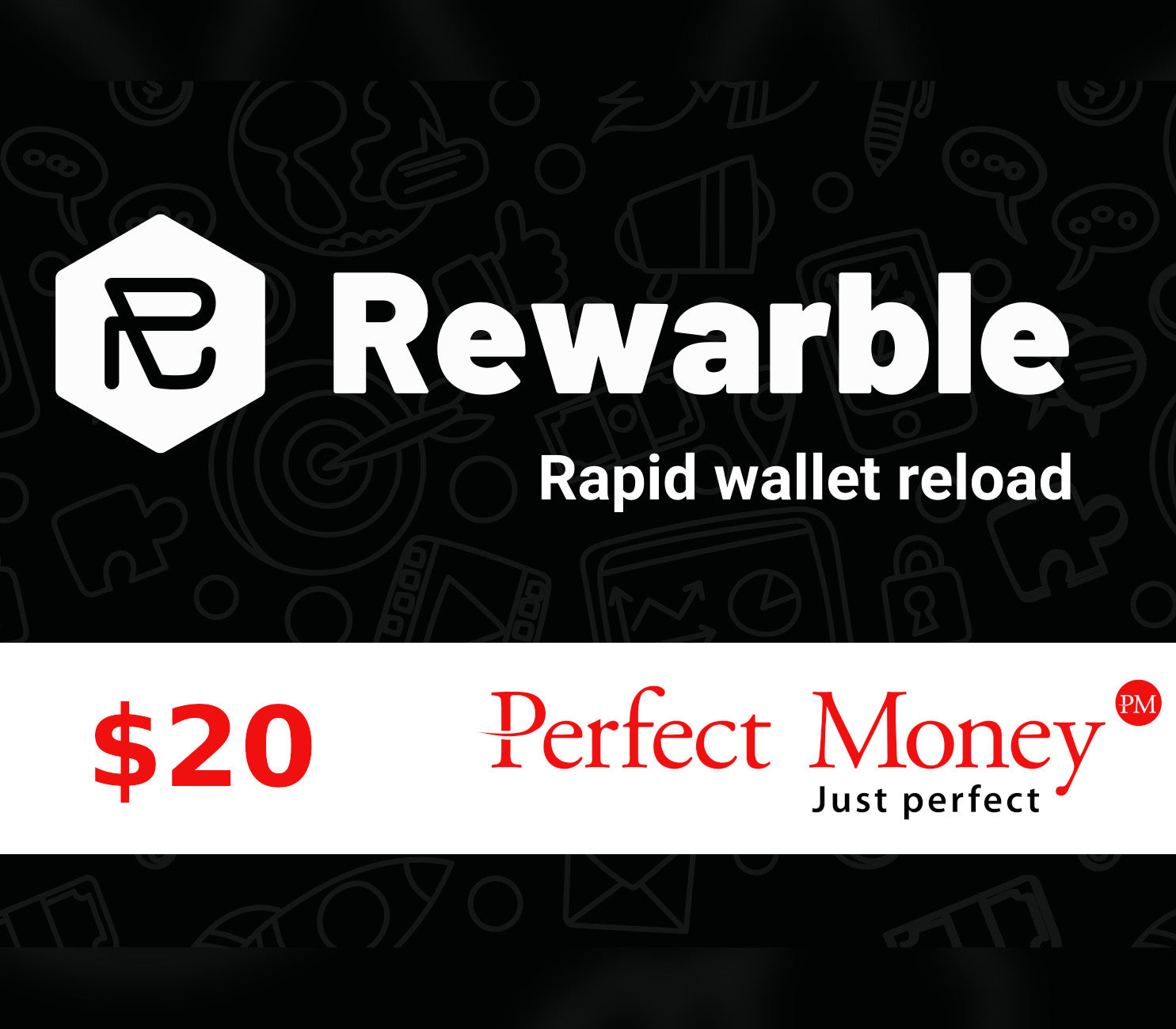 Rewarble Perfect Money $20 Gift Card