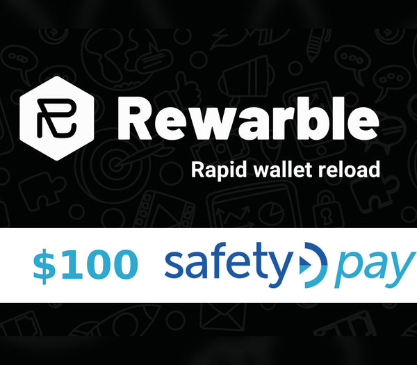 Rewarble SafetyPay $100 Gift Card