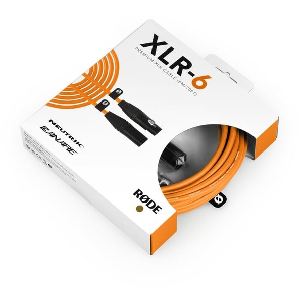 Rode Microphones Premium XLR-câble XLR6M-O orange - Rode Microphones - vue 2