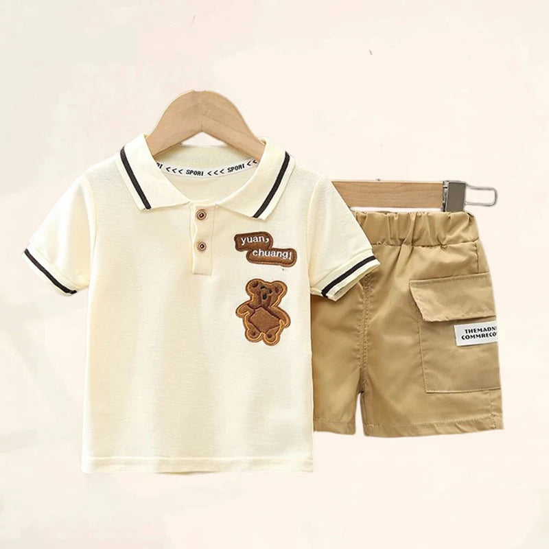 Ensemble de vêtements d'été pour bébé garçon, t-shirt et short, tenue de dessin animé mignon, t-shirt et pantalon pour tout-petits | Wayne Outfitters aliexpress