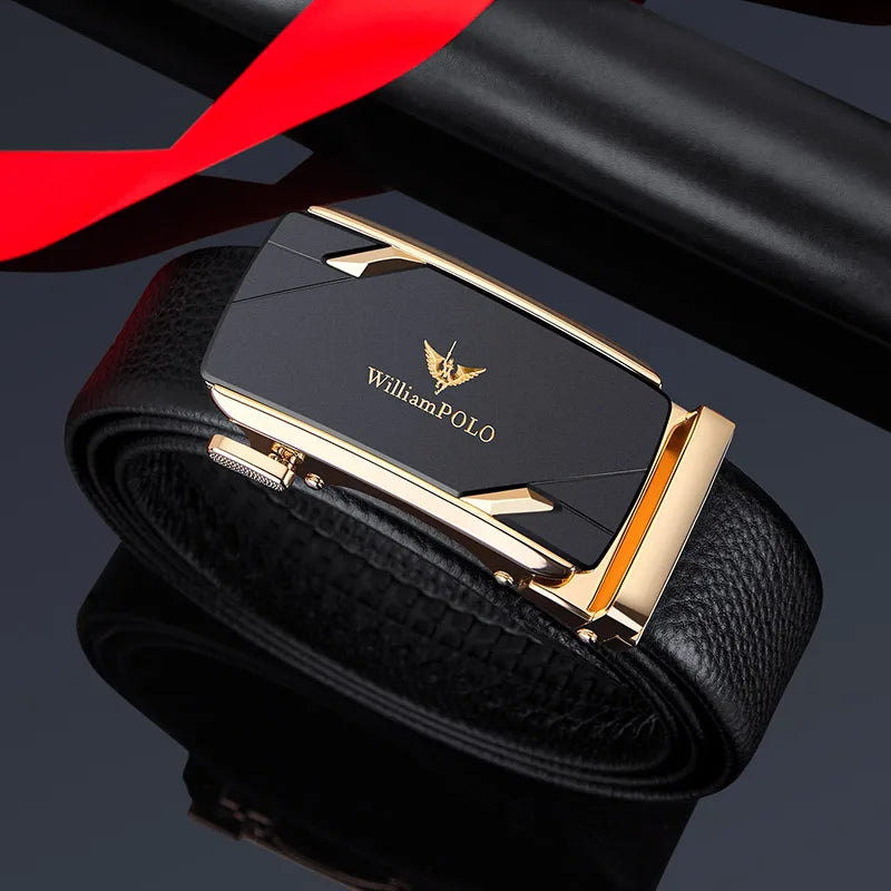 Ceinture en cuir véritable homme, luxe & automatique | Wayne Outfitters aliexpress