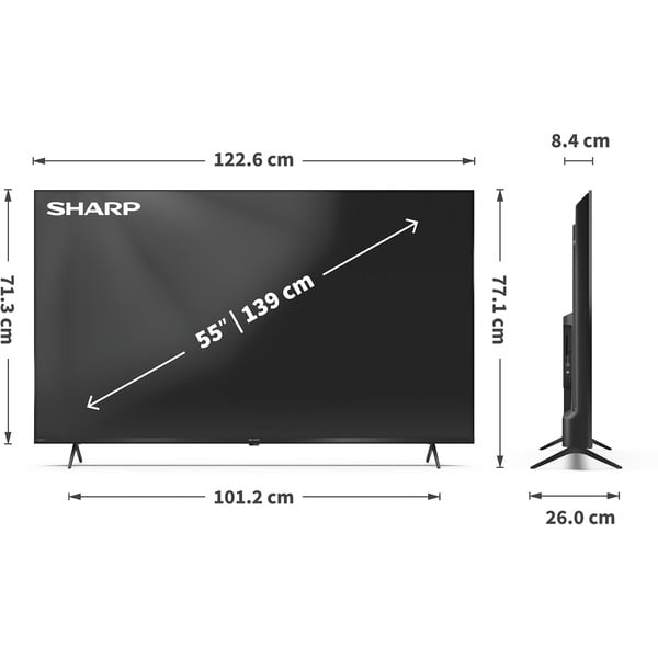 SHARP 55HM5745E, QLED-Fernseher - SHARP - vue 11