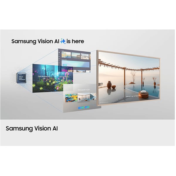 Samsung GQ43LS03FAUXZG The Frame, QLED-Fernseher - Samsung - vue 3