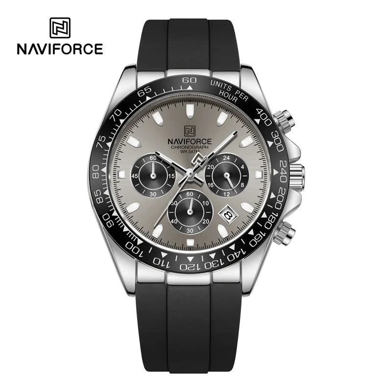 Montre de Luxe NAVIFORCE Homme, Étanche, Chronographe, Silicone, Quartz | Wayne Outfitters aliexpress