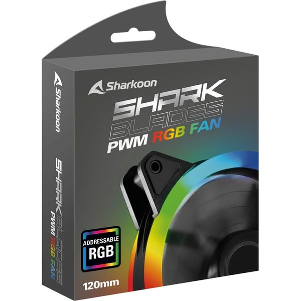 Sharkoon SHARK Blades PWM RGB Fan, Gehäuselüfter - Sharkoon - vue 5