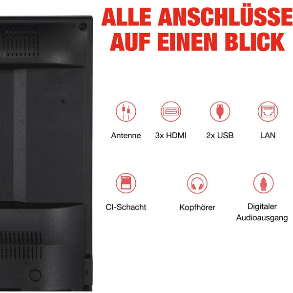Telefunken D43U790B2CW, LED-Fernseher - Telefunken - vue 4