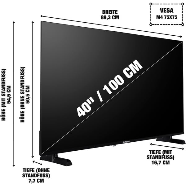 Telefunken XF40P900S, LED-Fernseher - Telefunken - vue 2
