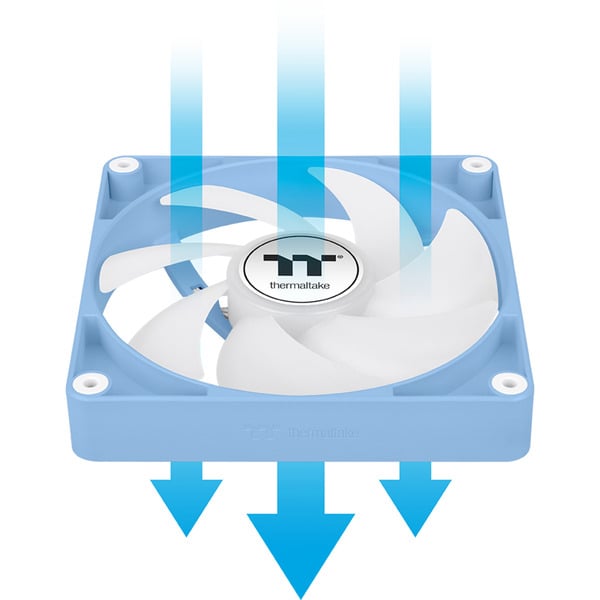 Thermaltake CT140 ARGB Sync PC Cooling Fan Hydrangea Blue, Gehäuselüfter - Thermaltake - vue 11